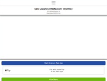 Tablet Screenshot of braintreesakesushi.com